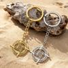 Dawapara Saint Brigid Cross Pendant Keychain Irish Celtics Knot Imbolc Protection Amulet Religious Stainless Steel Jewelry