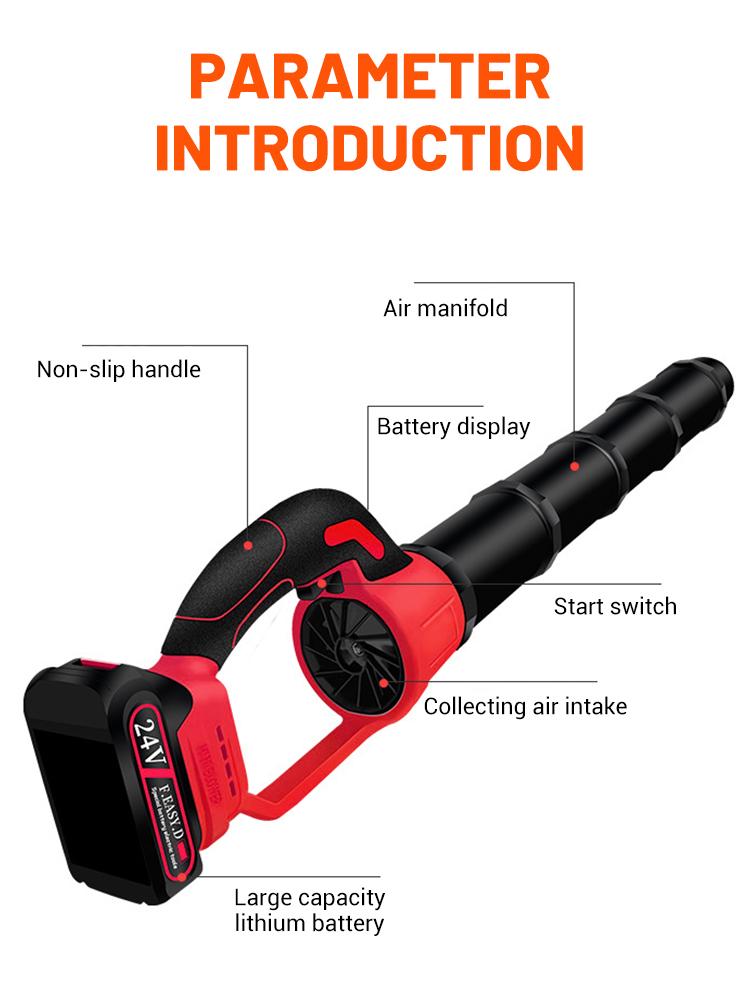 32000RPM Garden Tool Cordless Electric High Power Air Blower Portable Fan Leaf Snow Air blow gun Cleaner For Makita 21V Battery