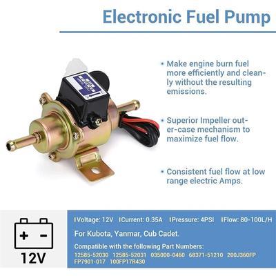 12V Universal Gas Diesel Electric Pump EP500-0 EP5000 EP-500-0 035000-0460 For Motorcycle Oil Pipe Electric Fuel Pump Diesel