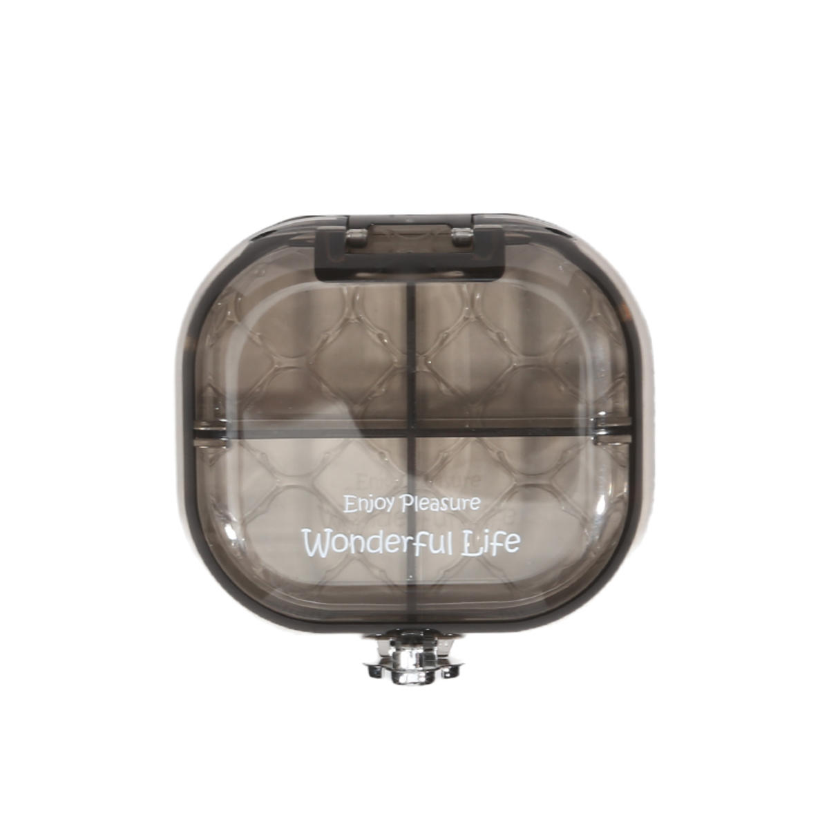 

Multi-function Portable Pill Case Moisture-proof Transparent Travel Pill Organizer Mini Reusable Jewelry Storage Box S очистить серый