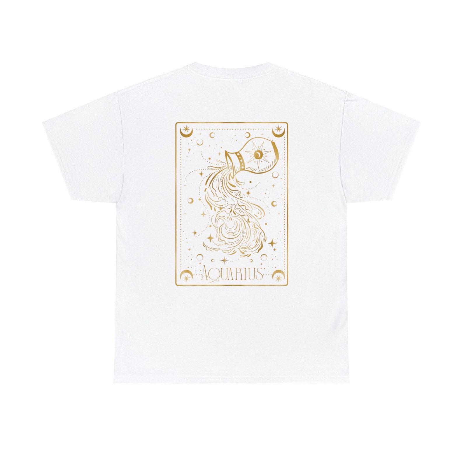 Aquarius Zodiac Sign T-shirt: Horoscope Astrology Design M