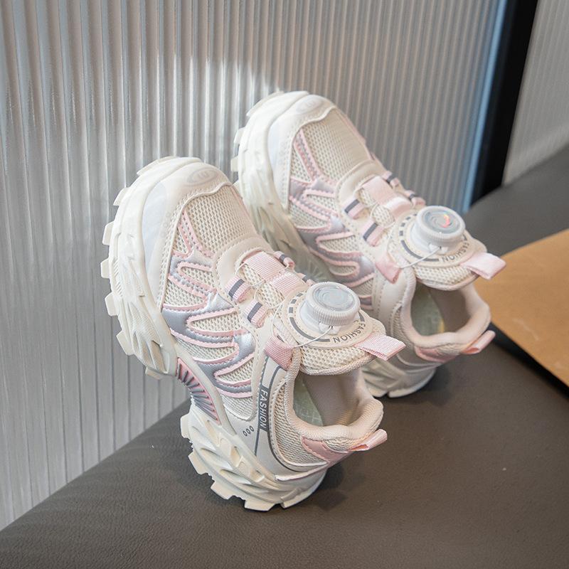 Children's dad shoes 2025 new autumn mesh breathable casual sports shoes light hiking hiking shoes