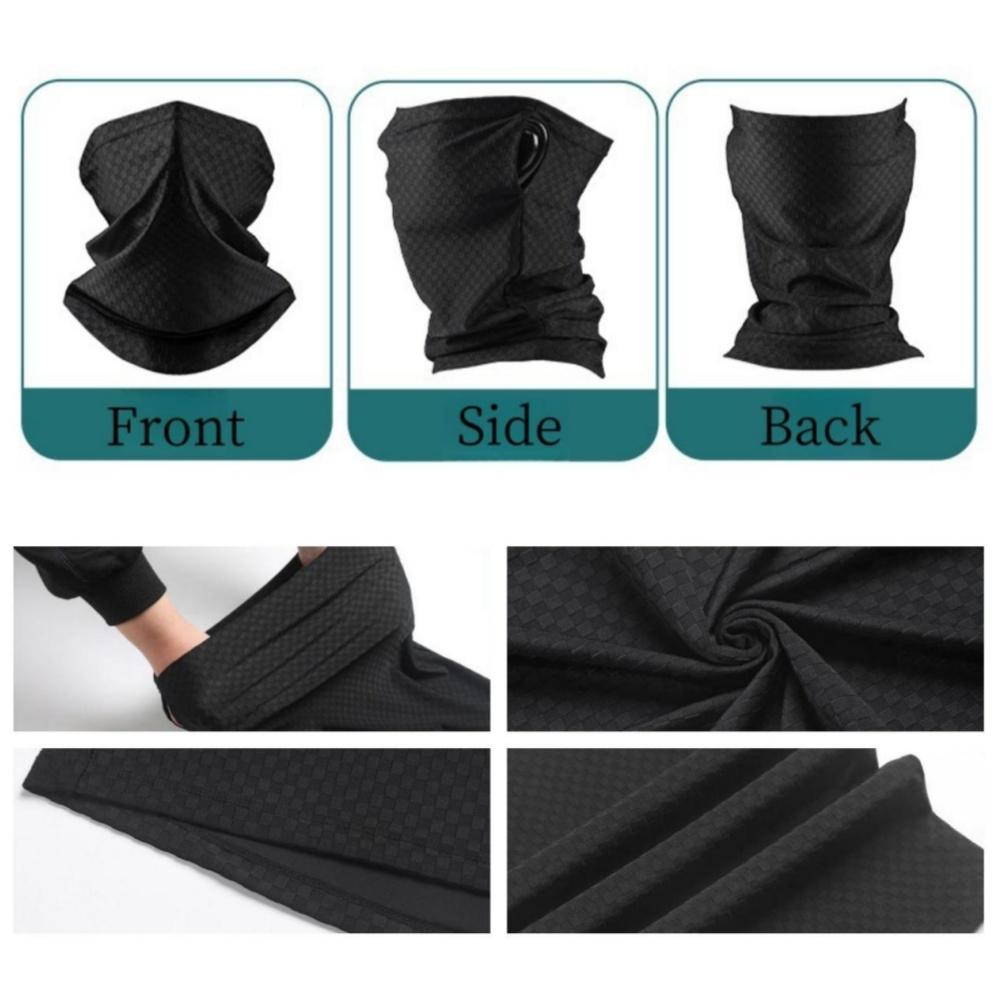 Summer  Motorcycle Neck Scarf Breathable Bike Headwear Ice Silk UV Protective Mask Sports Running Dust for Both Men and Women