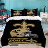 New Orleans Helmet 3pcs Bedding Set,Including 1pc Duvet Cover And 2pcs Pillowcases Perfect Gift for Christmas,Ideal for Bedroom, Dormitory