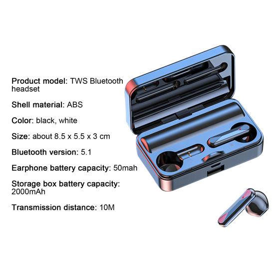 Practical TWS Bluetooth Earphones No Delay Portable HiFi Sound