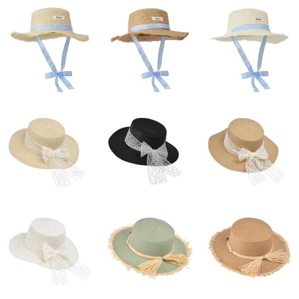 French Country Style Sun Hat With Wide Brim For Summer Beach Vacation Sun Protection