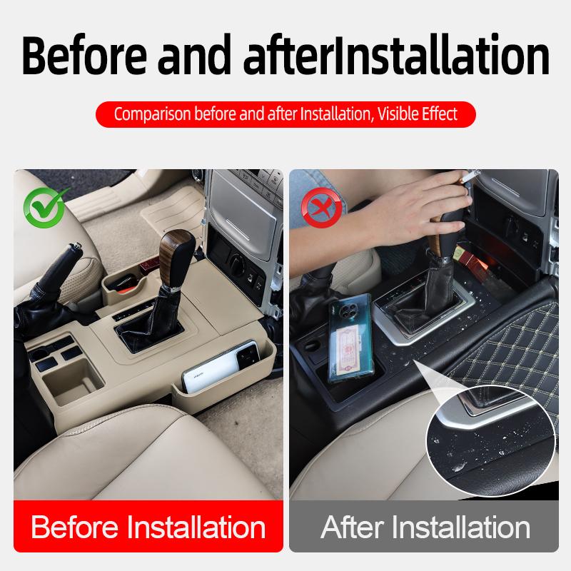For Toyota land cruiser prado 150 LC150 2021 2010-2023 Central Control Silicone Protective Sleeve Antifouling accessories inside