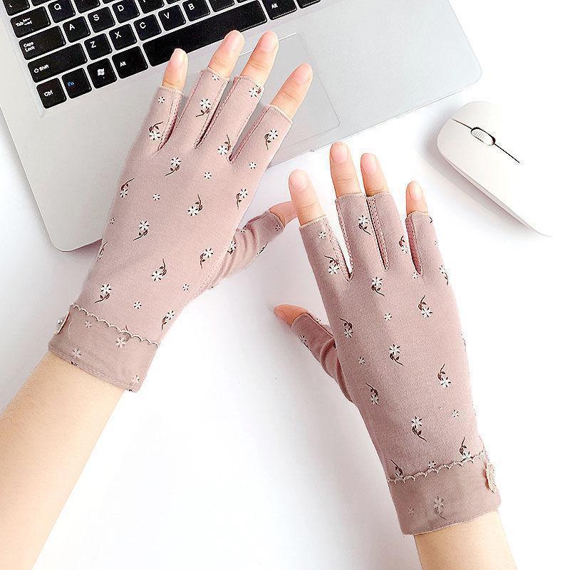 1 Pair Anti Uv Nail Gloves Uv Gel Shield Glove Fingerless Manicure Nail Art Tools Led Lamp Nails Dryer Radiation Hand
