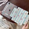 Süße Schleife Polka Dot iPad Pro Hülle mit Ständer Sleep/Wake Funktion Air 10. Gen Mini 6 Seitlich Anbringbar Abnehmbares Design