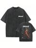 Vintage Washed Frank Ocean Blond Album Inspired Oversized Cotton TShirt Graffiti Notes Print Tee for Hip Hop Fans