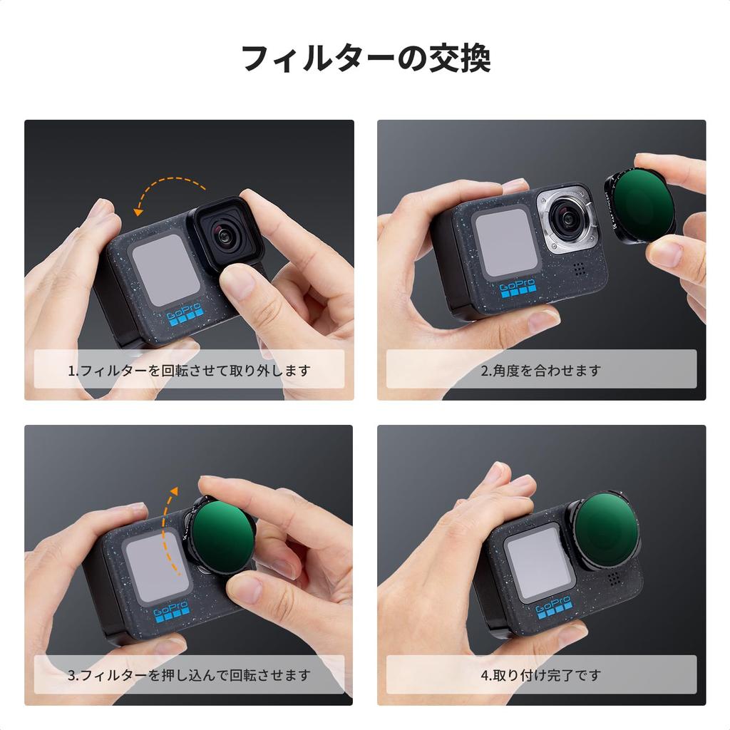 Concept Variable ND Filter for GoPro High Nano Waterproof for Long Exposure and Video Shooting K&F ND2-32 13/12/11/10/9, Transmittance, Coating,