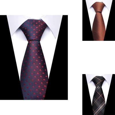 Corbata de rayas para profesionales de negocios para hombres Accesorios para trajes de boda Corbata de poliéster para hombres