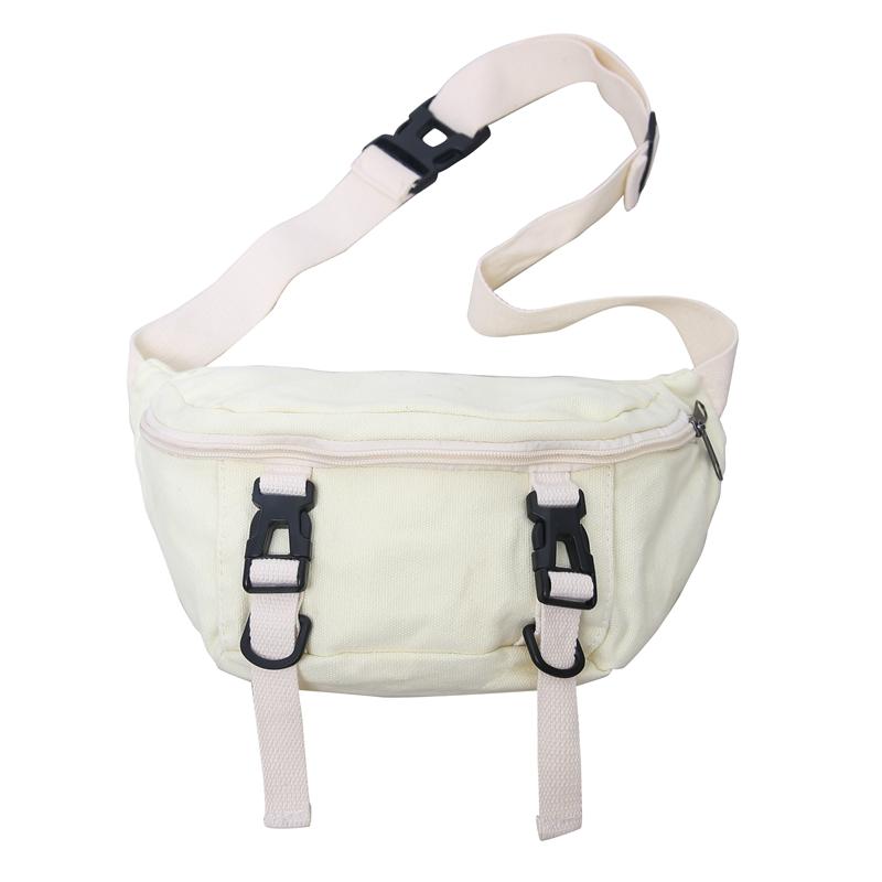 Мужская нагрудная сумка, однотонная женская спортивная парусиновая маленькая сумка, уличная сумка на плечо для верховой езды белый