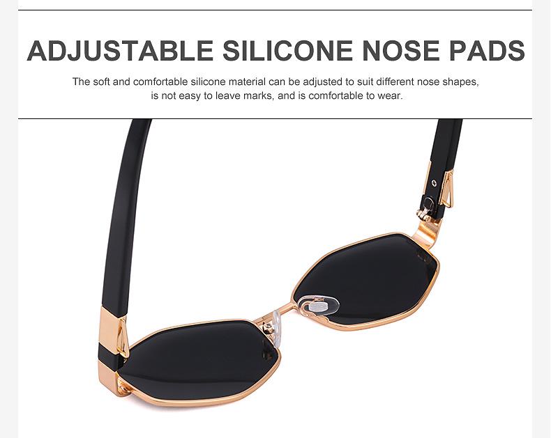 Korean Style Women's Round Frame Sunglasses with Fashion Chain