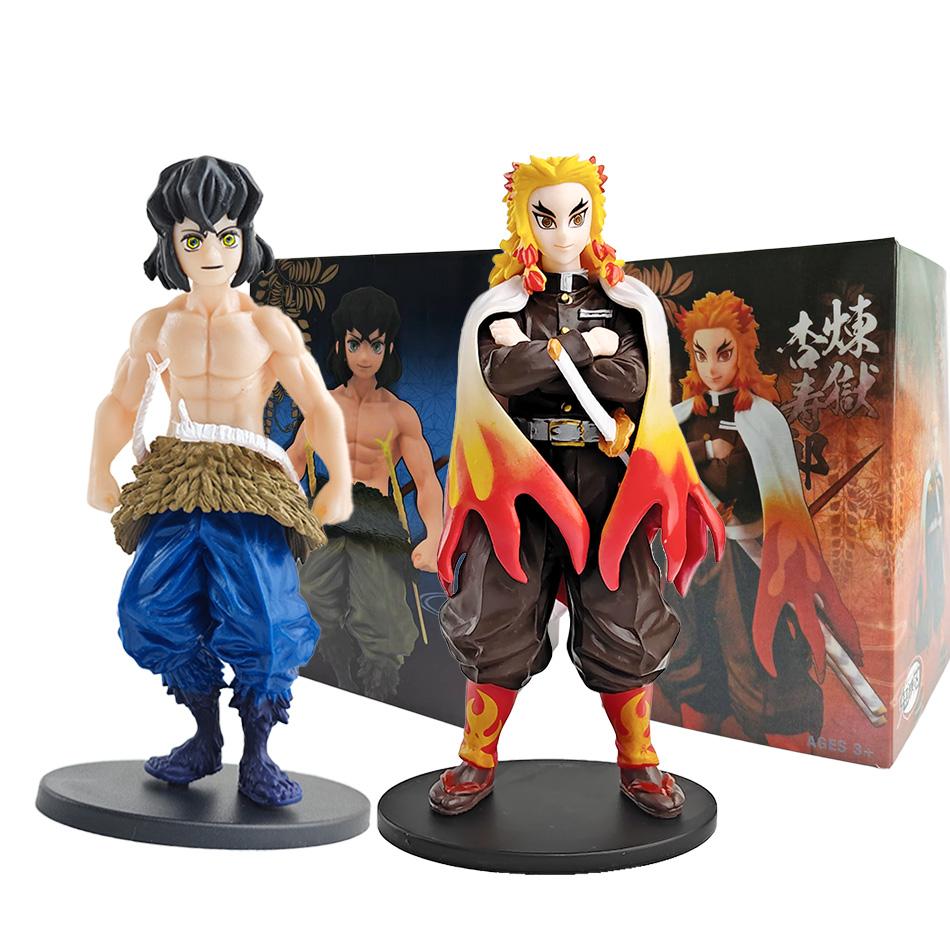 Anime Demon Slayer Figurka Kamado Tanjirou Nezuko Figurki Akcji Model Zabawki Figurka Zenitsu Inosuke Kimetsu No Yaiba Figura