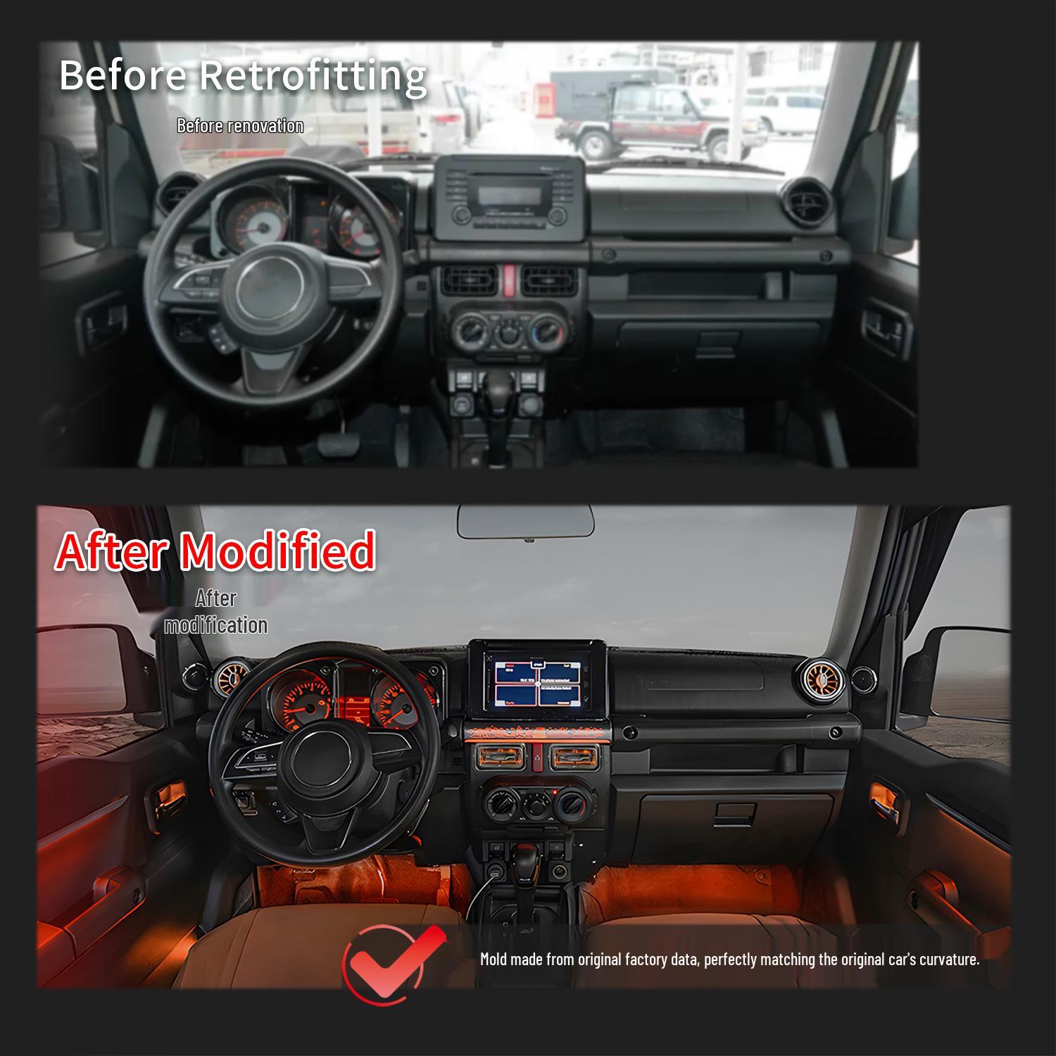 

RGB Ambient Light Control for 18-22 Jimny Turbo AC Vent JB64/JB74 Jimny JB64/JB74