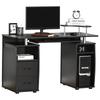 Computer Desk with Shelves, Drawer, Printer Stand, Keyboard Tray, 120 x 50 x 85 cm, Black