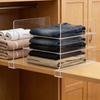 Pack of 6 Easy Install No Tools Needed Transparents Shelf Dividers for Cabinet Organization Renters Friendly Home Use