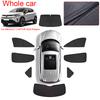Car Black Window Privacy Sunshade For RENAULT CAPTUR 2020-Present Anti-UV Heat Insulation Protect Cover Interior Accessory