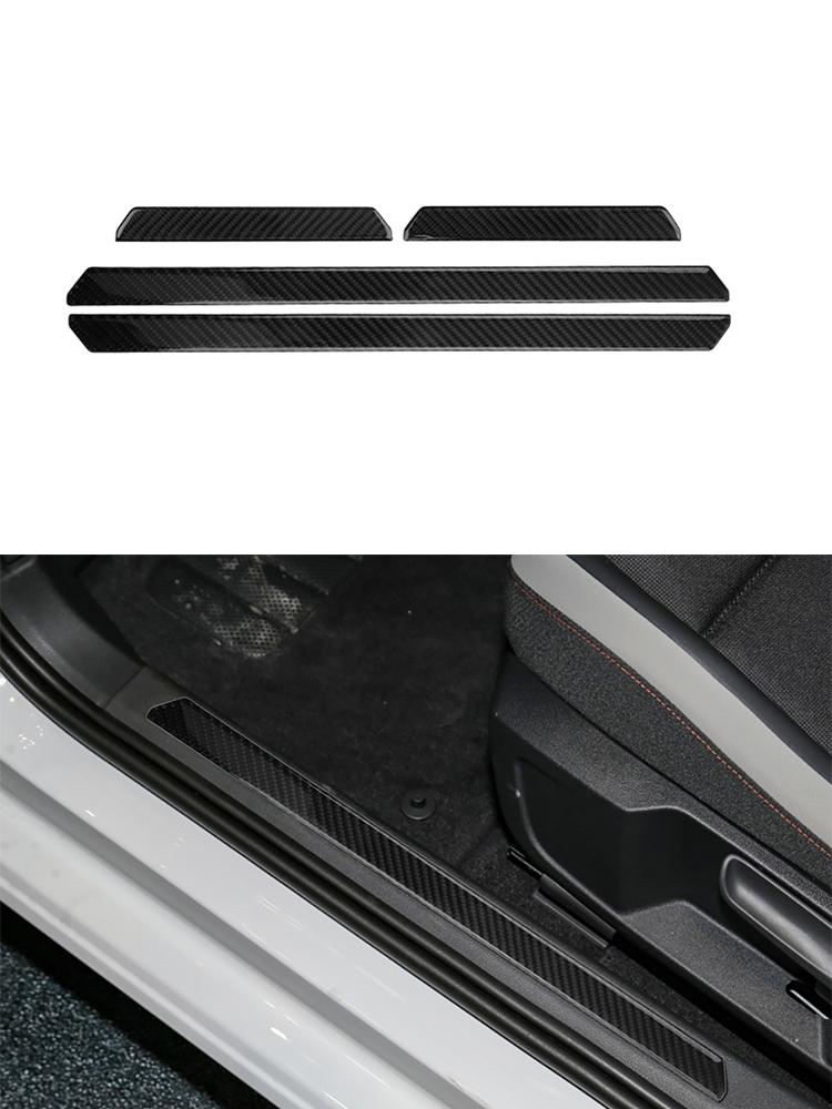 For Volkswagen VW Golf 8 MK8 GTI 2025 Car Carbon Fiber Interior Button Panel Trim Sticker Frame Styling Accessories
