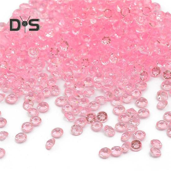 1000Pcs Acrylic Rhinestones Colorful Resin Faux Crystal Gems DIY Crafts Vase Fillers Weddings Home Table Decor