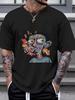 1pc grotesque cartoon graffiti T-shirt