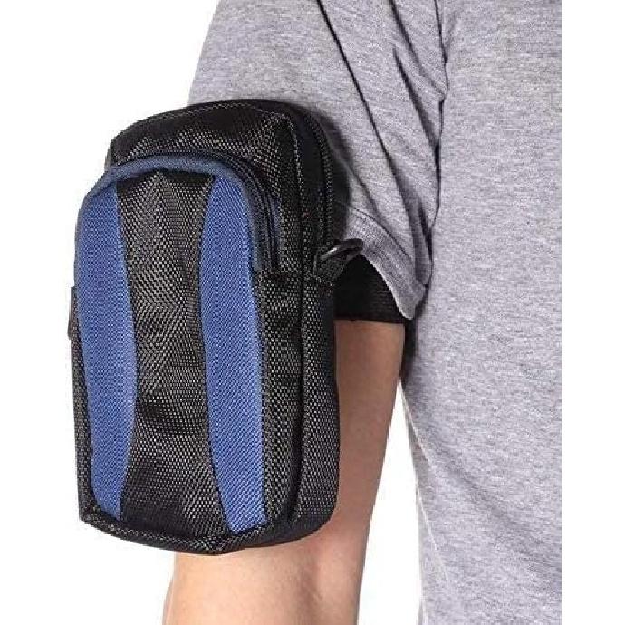 Universal Elastic Adjustable Sport Armband Strap for All Models of iPod with Silicone or MP3 or Leather Case and Multifunctional Outdoor Arm Bag with