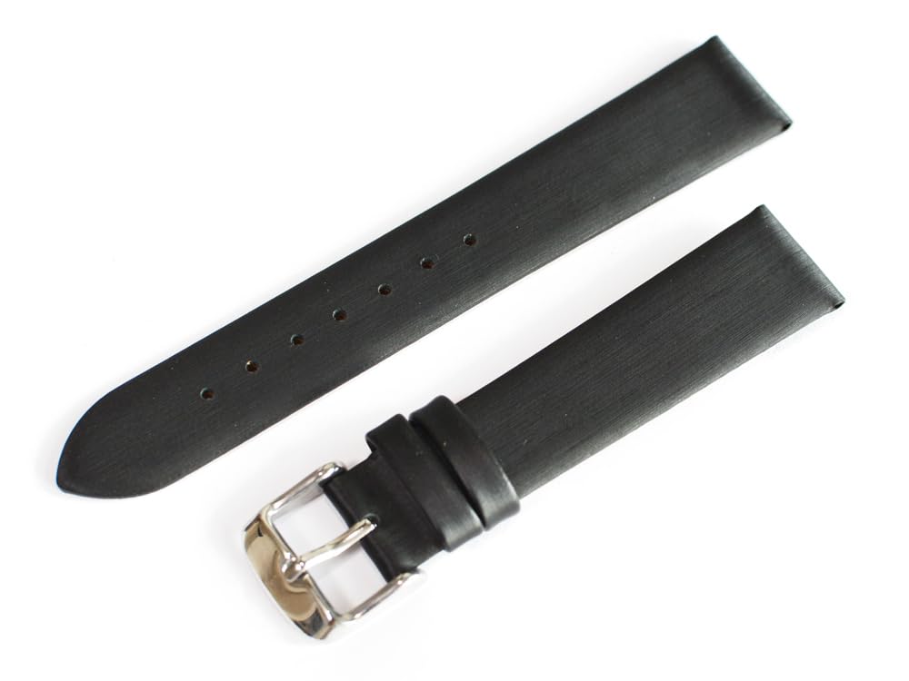 

King Watch Parts Совместимо с Omega De Ville 36 мм Корпус Ремешок для часов Сатиновая Коровья кожа или Кожа теленка De Ville Черный 18 мм [Импорт Оригинал] чёрный