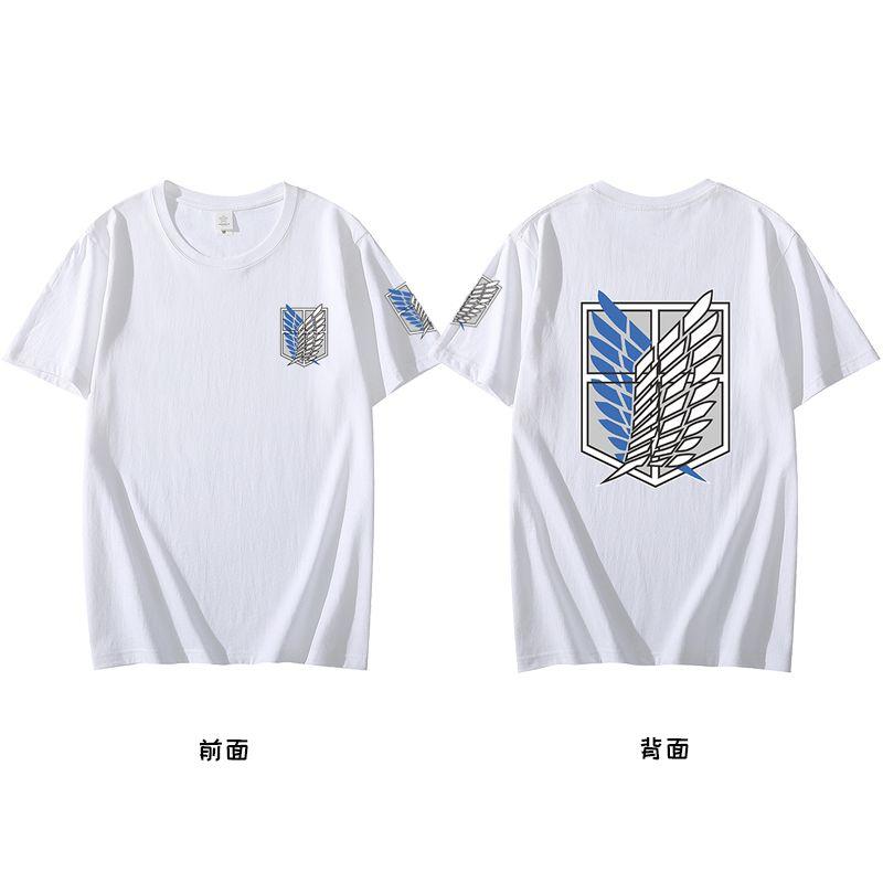 Anime Attack On Titan Series Printing Tshirt Short Sleeve Tee Summer Tops Unisexs Clothing Casual Daily Wear