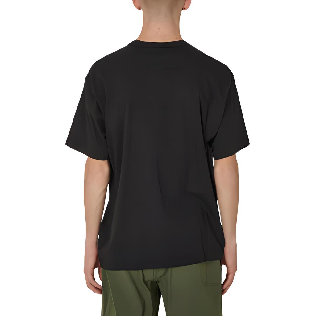 STONE ISLAND Garment Dyed Embroidered Logo T-Shirt Black Men Tops 801520457-V0029
