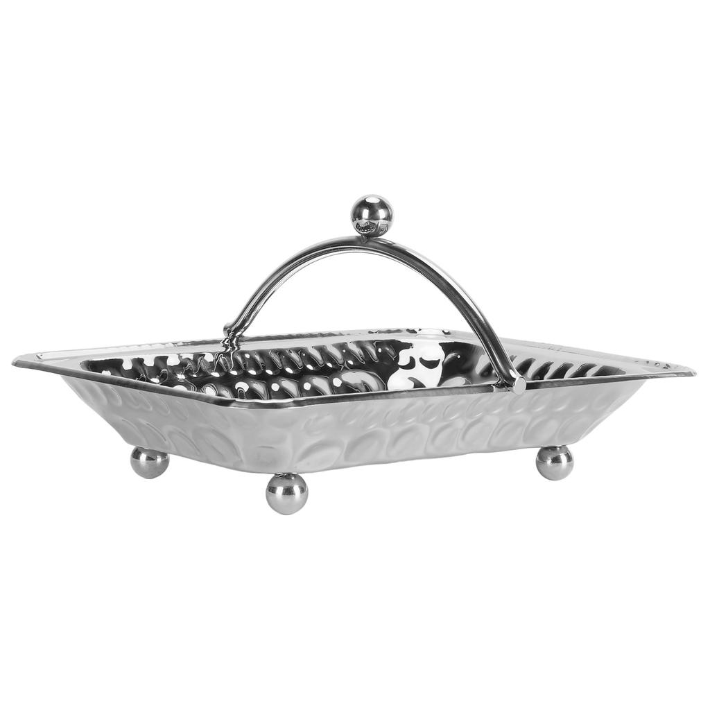 Stainless Steel Towel Basket Exquisite Elegant Large Capacity Fruit Serving Basket with Handle for