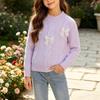Girls Cable Knit Sweater with - Layering Top for Little Girls