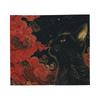 Halloween Black Cats Flannel Blankets Witchy Spooky Novelty Throw Blanket for  Sofa Bedding Lounge 150*125cm Bedspreads