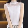Black Tank Tops Women 2025 Summer Sleeveless O-Neck White Knitted Tank Tops Camis Women Tops JJ316