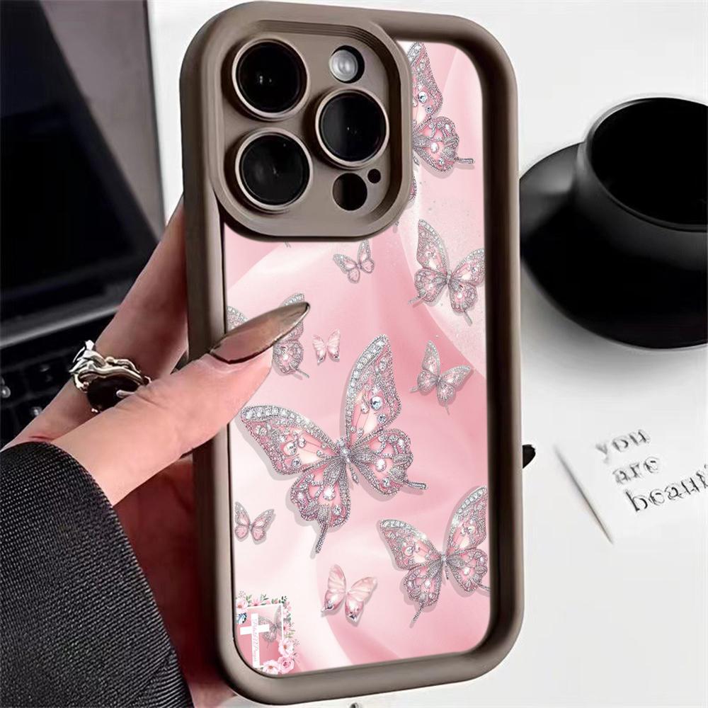 Angel Eye TPU Soft Phone Case for Samsung A05 A04 A10 A30 A13 A23 A53 A14 A24 A34 A54 A15 A25 A35 A55 S20 S23 FE S24 Ultra Ae66 Butterfly flower Cute