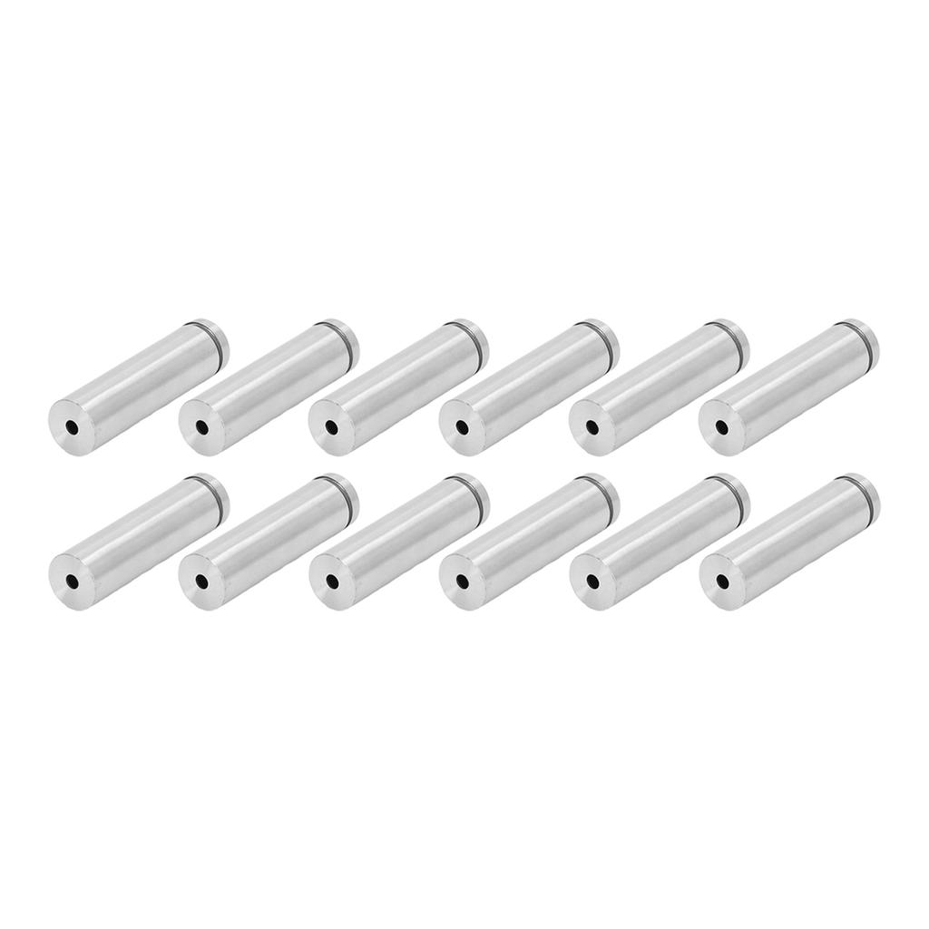 12Pcs Standoff Screw Stainless Steel 19x70mm Wall Mount Advertising Fastener Set Kit