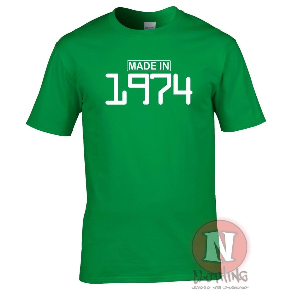 Made In 1974 TShirt Birthday Celebration Funny Retro Present Gift Teeshirt