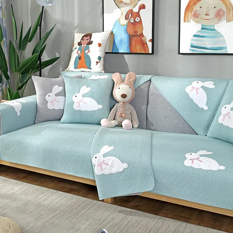 

Нескользящая подушка для дивана из утолщенной ткани Four Seasons Universal Cushion Simple Modern Cartoon Cat Skin PrintingRetro Chinese Style 90 x70
