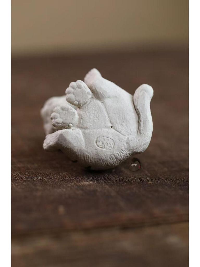 Handmade Yixing Zisha Cute Zodiac Tiger Tea Pet Ornament