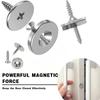 Strong Magnetic Cabinet Snaps Round Metal Magnetic Furniture Door Fastener Hidden Latchs For Kitchen Cupboard Drawer Door