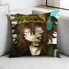 007n7 Customizable Pillow Case Square DoubleSided Printing Short Plush Sofa Cushion Cover Bedroom Bedside Pillow