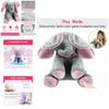 Adorable Peek-a-boo Elephant Singing Baby Plush Toy For Kids In Pink And Gray