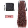 Long Tail Straight Hair Clip Wig Ponytail With Hair Clip, Synthetic Ponytail, Black, Brown, Headdress