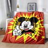 1pc, Mickey Mouse Themed Blanket, Seasonal Decorative Throw for Home Use, Soft Flannel Throw Blanket, Versatile & Cozy for Bedroom, Living Room, Trave