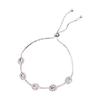 Geometric Zircon Pull Apart Bracelet With Cubic Zirconia For Women Fashion Accessory