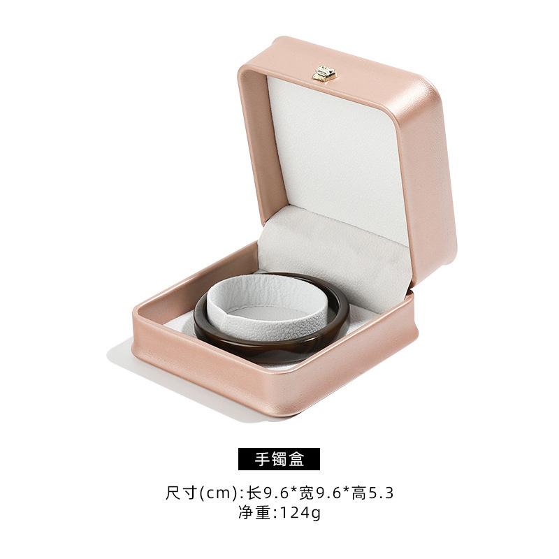 PU leather crown jewelry box, ring pendant, bracelet box, pearl treasure box, jewelry packaging box