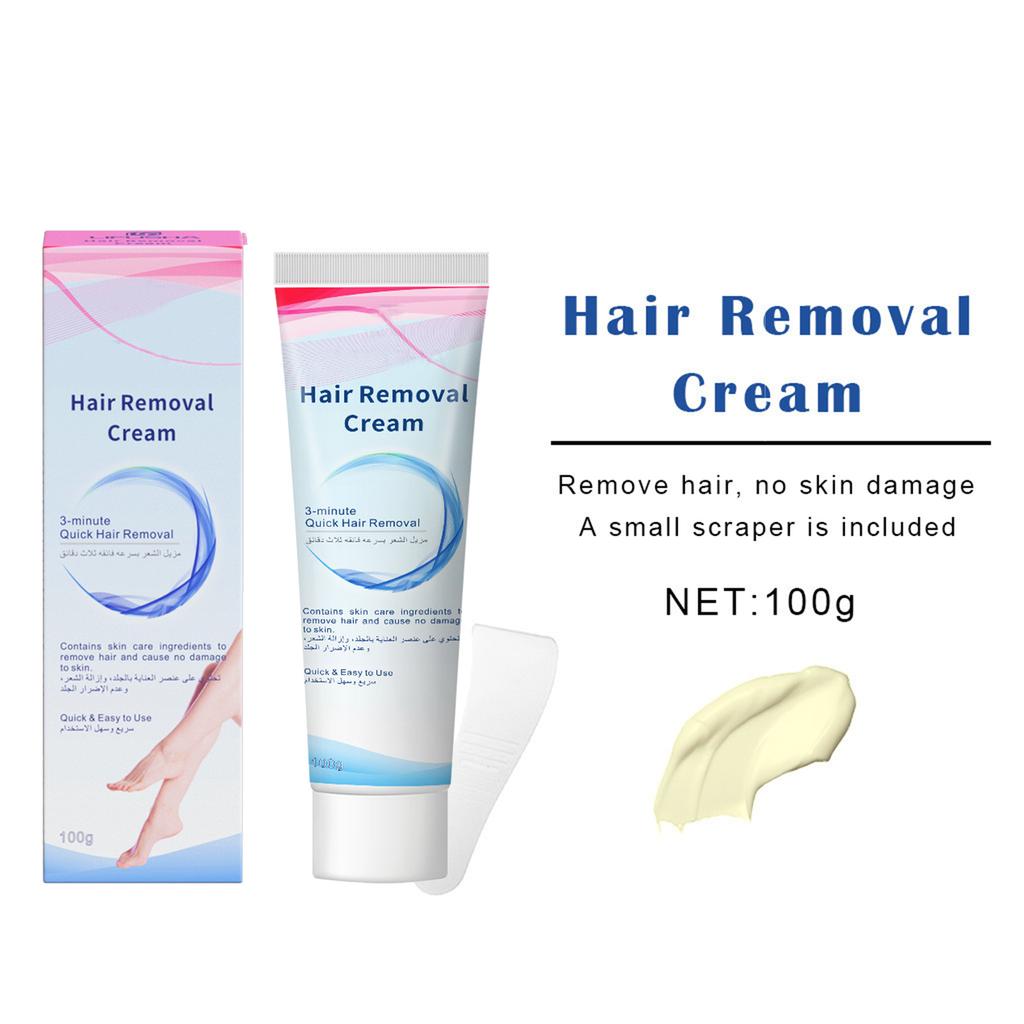 Zklidňující krém pro depilaci těla pro citlivou pokožku - Nedráždivý unisex depilační krém s jemnou a hladkou depilační zkušeností
