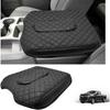Center Console Cover for Chevy Silverado/GMC Sierra Accessories 2019-2023 2024 2025 2026 Armrest Cover Middle Console Armrest Lid Leather Protector