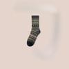 Ethnic-style Women's Midsize Socks, Women's Cotton Socks, Fashionable Long Socks for Autumn and Winter, Versatile Long Stockings