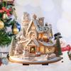 Christmas Cookies Snow House, Acrylic, Holiday Party, Outdoor Garden, Lawn Decoration, Beautification Props